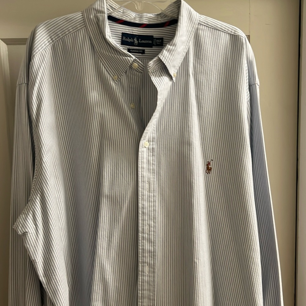 Ralph Lauren Classic Fit Long Sleeve Button Down 3XLT Big And Tall